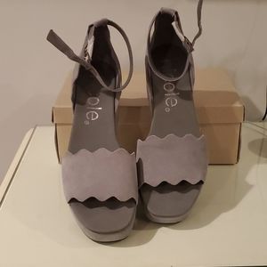 brand new Ladies suede wedge